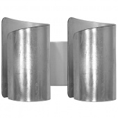 811624*** (MB6000-2SL) Бра PITTORE 2х40W  E27 SILVER (в комплекте)