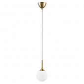 813012 (MD5085-1JS)  Подвес GLOBO 1х40W  E14 gold/white (в комплекте)