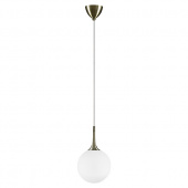 813021 (MD5086-1EB)  Подвес GLOBO 1х40W  E14 electroplating bronze/white (в комплекте)