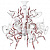 894156*** (BS-D6005-15) Люстра RICCIOLO 15х20W G4 WHITE+ RED (в комплекте)
