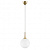 813032 (MD5087-1JS)  Подвес GLOBO 1х40W  E14 gold/white (в комплекте)