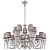 Люстра Crystal Lux ALEGRIA SP10+5 SILVER-BROWN ALEGRIA