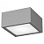 380293 Светильник ZOLLA QUAD LED-SQ 8W 640LM СЕРЫЙ 3000K IP65 (в комплекте)