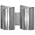811624*** (MB6000-2SL) Бра PITTORE 2х40W  E27 SILVER (в комплекте)