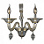 Бра Crystal lux CAETANO AP2 SMOKE CAETANO