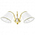 796623*** (SB1115-2) Бра ESEDRA 2x40W E27 GOLD FOIL ткань (в комплекте)
