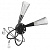 711637*** (SB1105/2R)  Бра AEREO 2х25W G9 BLACK (в комплекте)