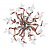 890658*** (MB9028-5) Бра MEDUSA 5х40W G9 COFFEE+CLEAR (в комплекте)