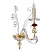 Бра Crystal lux CATARINA AP1 GOLD/TRANSPARENT-COGNAC CATARINA