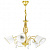 796153*** (SD1115-5) Люстра ESEDRA 5x40W E27 GOLD FOIL ткань (в комплекте)